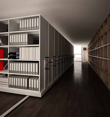 Передвижные стеллажи